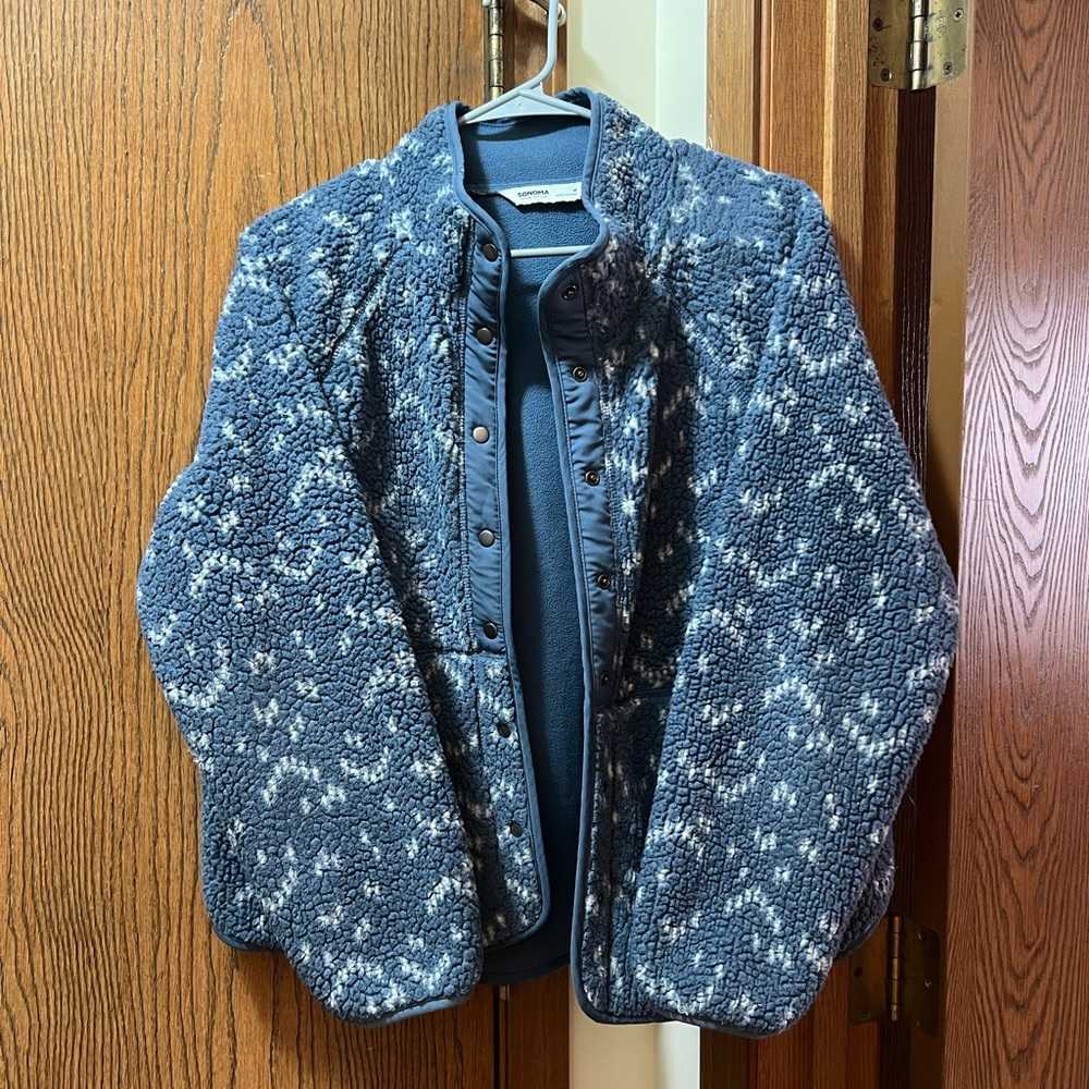 Sonoma Blue and White Women's Sweater